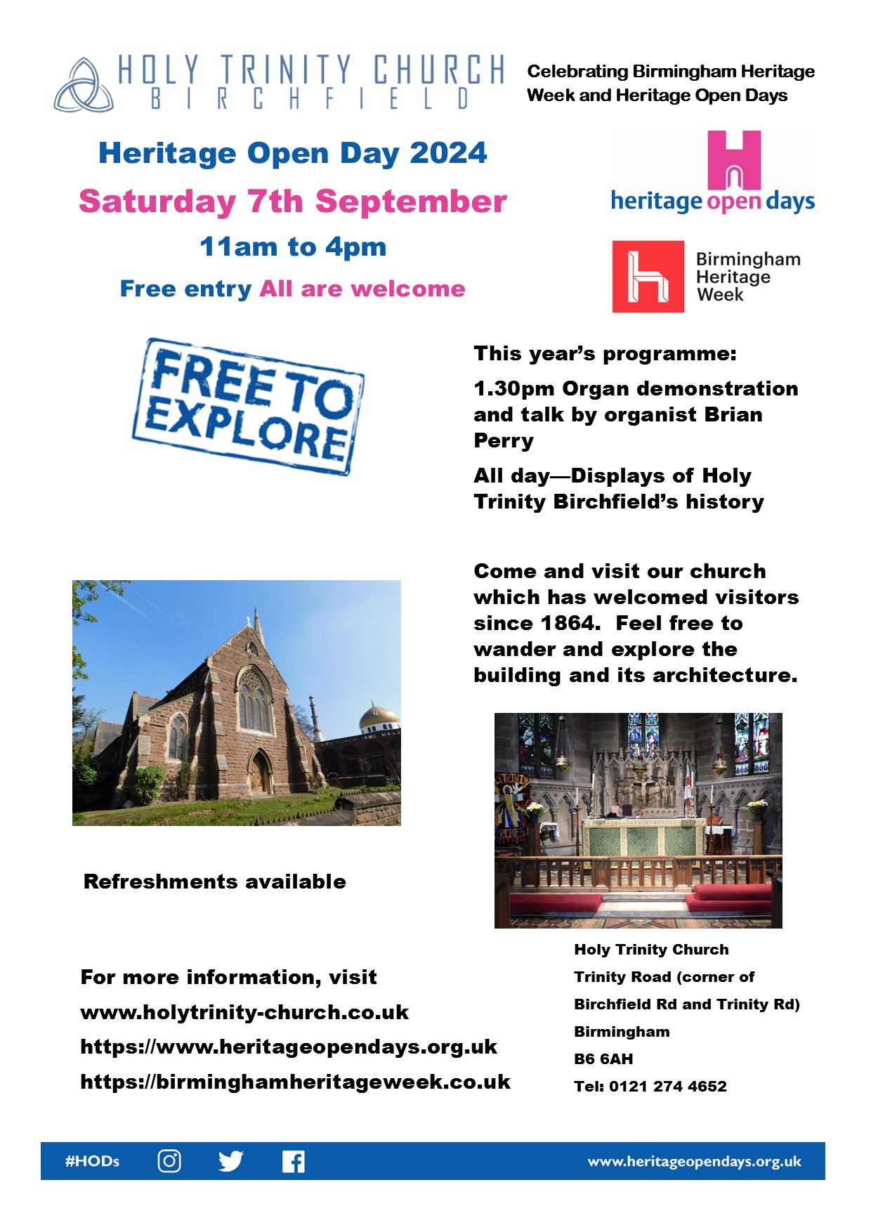 Open Day 2024 flyer